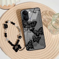 GANTUNGAN Latest Glossy Glass Softcase + Vivo Y05 Strap [HBK02] Vivo Y05 Case - Vivo Y05 Casing - Vi