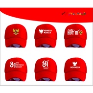 MERAH August 76th hat, red net model