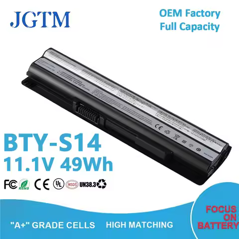 BTY-S14 11.1V 49Wh Laptop Battery Replacement for MSI GP60 GE60 CX61 GE620DX Series GE60 GE70 CR41 C