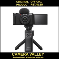 Sony ZV-1F Vlogging Camera With Vlogger Accessory Kit VPT2BT+64GB (BK, ZV1F)