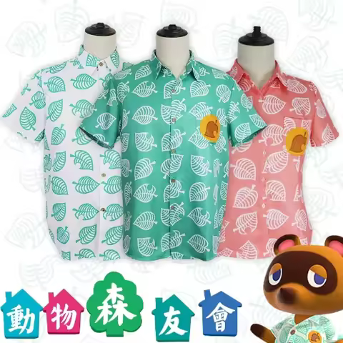 2025 Halloween Chemise de Cosplay Tom Nook, Costume de Cosplay pour adultes et enfants, chemise à ma