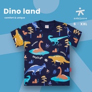 Kidzclusive - Baju Anak Premium Dino Land Tshirt Anak Laki l baju anak anak l baju anak laki laki |