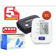 Omron HEM 7121 Blood Pressure Monitor + Omron Adapter (5 years warranty)