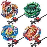 Laike Beyblade Burst Starter Alloy B-122 Geist Fafnir B-121-1 Hazard Kerbeus B-129 Cho-Z Achilles Metal Spinning Top witn Launcher Set Beyblade Toys for Children