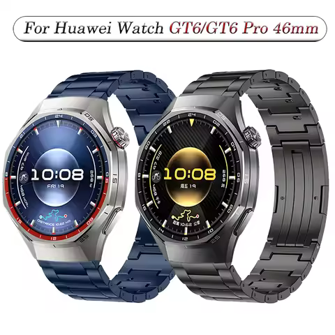 22mm Titanium Strap for Huawei Watch GT6/GT5/Pro 46mm Lightweight High-end Replace Wristband for Hua
