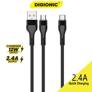 Vdenmenv D60V/T Mobile Cable Nylon braided 1m Micro USB/Type C 2.4A Fast Charging Data Wire for Oppo