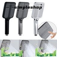 SIMPLE Shower Head, 3 Modes Adjustable Water-saving Sprinkler, Useful High Pressure Square Handheld Shower Sprayer Bathroom Accessories