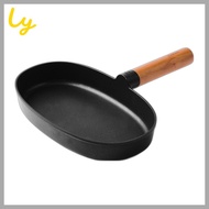 [cheftopf] Glasslock Induction IH Wood Handle Wide Round Egg Pan, 25.7cm, 1pc / Korean Egg Pan by ly