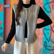 Cardi vest, cardiy vest, Korean style tank top, women's vest, women's vest, women's blazer, women's 