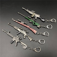 Jesus Survival 98K Gun Keychain Pendant Alloy Key Ring AWM Gun Model M249 Gun Model Eating Chicken K