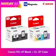 [หมึกพิมพ์] Canon INK PG 47 BK + CL 57 CO (Black/Color)