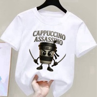 Anomali Cappuccino Assasino Character Children's T-Shirt Baju Budak Lelaki Ages 2-16 Years Baju Buda
