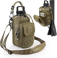 1TG Tactical Magnetic Gym Bag for Men,Magnetic Gym Water Bottle Bag with Phone Pockets&40 64oz Multi