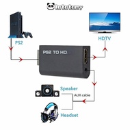 LATATPH Converter, PS2 to HDMI 480i/480p/576i Adapter, Portable Game to HDMI 3.5mm Audio Output HD C
