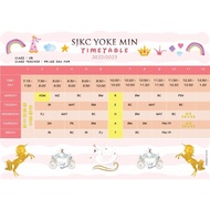 JADUAL WAKTU SEKOLAH | SCHOOL TIMETABLE | CUSTOM DESIGN