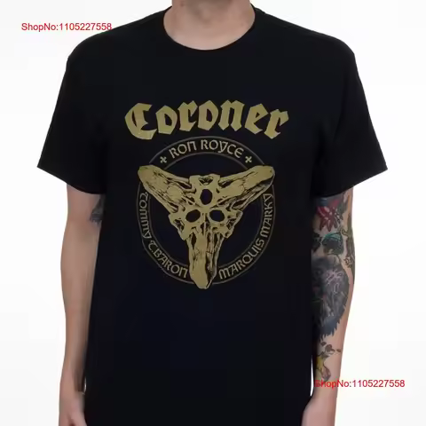 new Coroner Band Member Black T Shirt Full Size S 5XL NI1137 vintage Washed designer clothes graphic