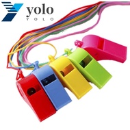 YOLO Whistle Color Plastic Professional Soccer Basketball Whistle Cheer Sports Football Cheerleading Tool