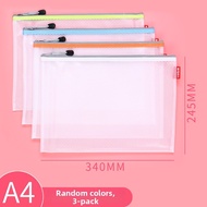 Large Capacity Grid Canvas Storage Bag Document Bag File Bag Student Stationery Bag Exam Paper Organ