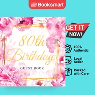 80th Birthday Guest Book - Hardcover - English - 9788395705397