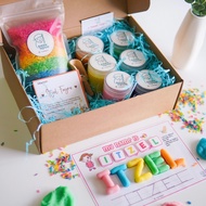 Mega Gift Set (Name Recognition) Homemade Playdough/Sensory Rice Sensory Play 100% Non Toxic