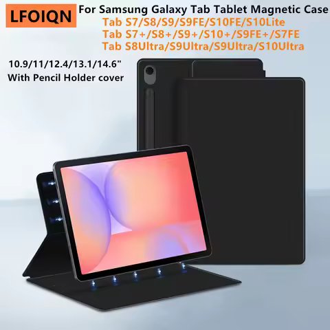 Magnetic Case For Samsung Galaxy Tab S10 Lite 10.9 SM X400 X406 X406F S7 S8 S9 S10 FE Plus Ultra Tab