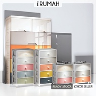 【i.Rumah】3 / 5 Layer Almari Baju Baby Plastic Cupboard Storage Box Rak Baju Organizer Kabinets