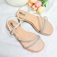 รองเท้าแตะแฟชั่นแบรนด์ ARUN รุ่น AR2024 เส้นเพชร สายคาดรัดข้อ