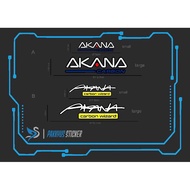 akana carbon / akana carbon wizard sticker