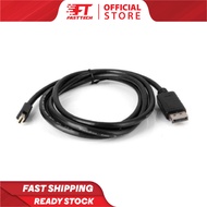 Mini DisplayPort DP to DisplayPort Cable Male to Male 6ft 1.8m Macbook