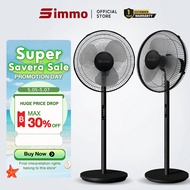 SIMMO Standing Fan 16 inch Stand Fan 3 Speed Wide-Angle Oscillating Airflow Silent Fan Strong Wind F