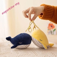 AUGUSTINA Plush Whale Keychain, PP Cotton Fluffy Animal Whale Small Pendant, Cute Simulation Soft In