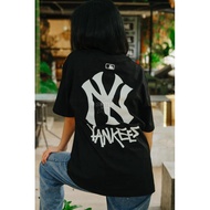 MLB Korea NY Basic BIG Logo Tee Black Original / MLB Authentic Unisex T-Shirt
