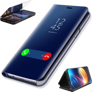 สำหรับ Samsung Galaxy A6 A8 J8 J4 A9 A7 2018 J3 J5 J7 A3 A5เคสโทรศัพท์ชั้นหนึ่งเคสกระจกเคสโทรศัพท์แบบตั้งได้มองเห็นได้ชัดเจน