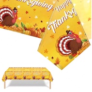 4pcs/Set, 130*220cm/51.18*86.61in, Disposable Thicker Waterproof Oilproof Tablecloth With Maple Leaf