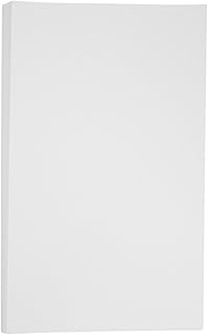 JAM PAPER Vellum Bristol 67lb Cardstock - 11 x 17 Ledger Size Coverstock - 147 GSM - White - 50 Tabl