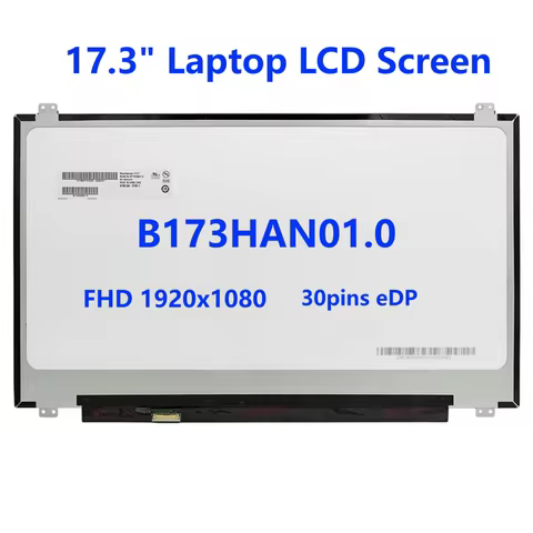 17.3" IPS Laptop LCD Screen B173HAN01.0 fit LTN173HL01 LP173WF4-SPF1 N173HCE-E31 for DELL Alienware 