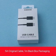 Samsung Galaxy Cable 5A Type C To Type C S25 S24 S23 S22 S21 S20 5G Plus Ultra Note 20 10 9 8