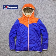 Berghaus - Jaket Outdoor Tebal Wanita Gunung Down Dacron Sherpa Winter Musim Dingin Second Bekas - J