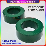 HIJAU Ferrite Core Green Round Ferrite Toroid Inductor Diameter 36mm 50mm