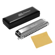 onlylove Swan SW-1664 16 Holes Chromatic Harmonica C Key 64 Tones Mouth Organ with Storage Case and 