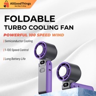 199-Speed 6000mAh Rechargeable Mini Fan | High-Speed Outdoor Cooling Turbo Fan | Kipas Mudah Alih & 