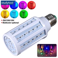STUDYTOOL E27 5W/10W/15W 110V 220V 7 Colors LED Bulb Room Decoration Light Corn Bulb No Flicker Lamp