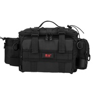 High Capacity Mancing beg Fishing Bag Tactical Bag Belt Shoulder Bag Oxford Cloth Waterproof Fishing