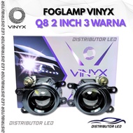 VINYX Q8 2 INCH 3 COLOR PNP HIGH LOW FOGLAMP HONDA TOYOTA CAR