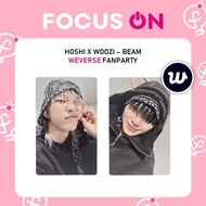 HOSHI X WOOZI HXW SPECIAL GIFT WEVERSE BEAM FANPARTY PHOTOCARD