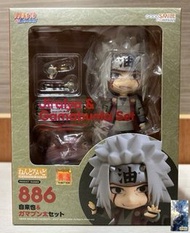 🧲珍惜玩 - Goodsmile 黏土人 886 自來也 ＆ 蛤蟆文太 套組 火影忍者 可動figure 景品 模型公仔 擺設 未開封 狐忍 GSC good smile nendoroid