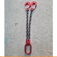 2-legged crane chain 3.2 tons 10mm (2 chains 1 meter) G80 chain for lifting goods