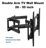 CP502 32 to 80 Inch Extendable Full Motion Adjustable Double Arm Tilt TV Wall Bracket Holder Mount 2