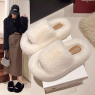 Furry Slippers for Women - Comfortable Autumn/Winter Flats