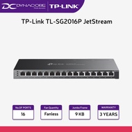 TP-Link TL-SG2016P JetStream 16-Port Gigabit Smart Switch with 8-Port PoE+